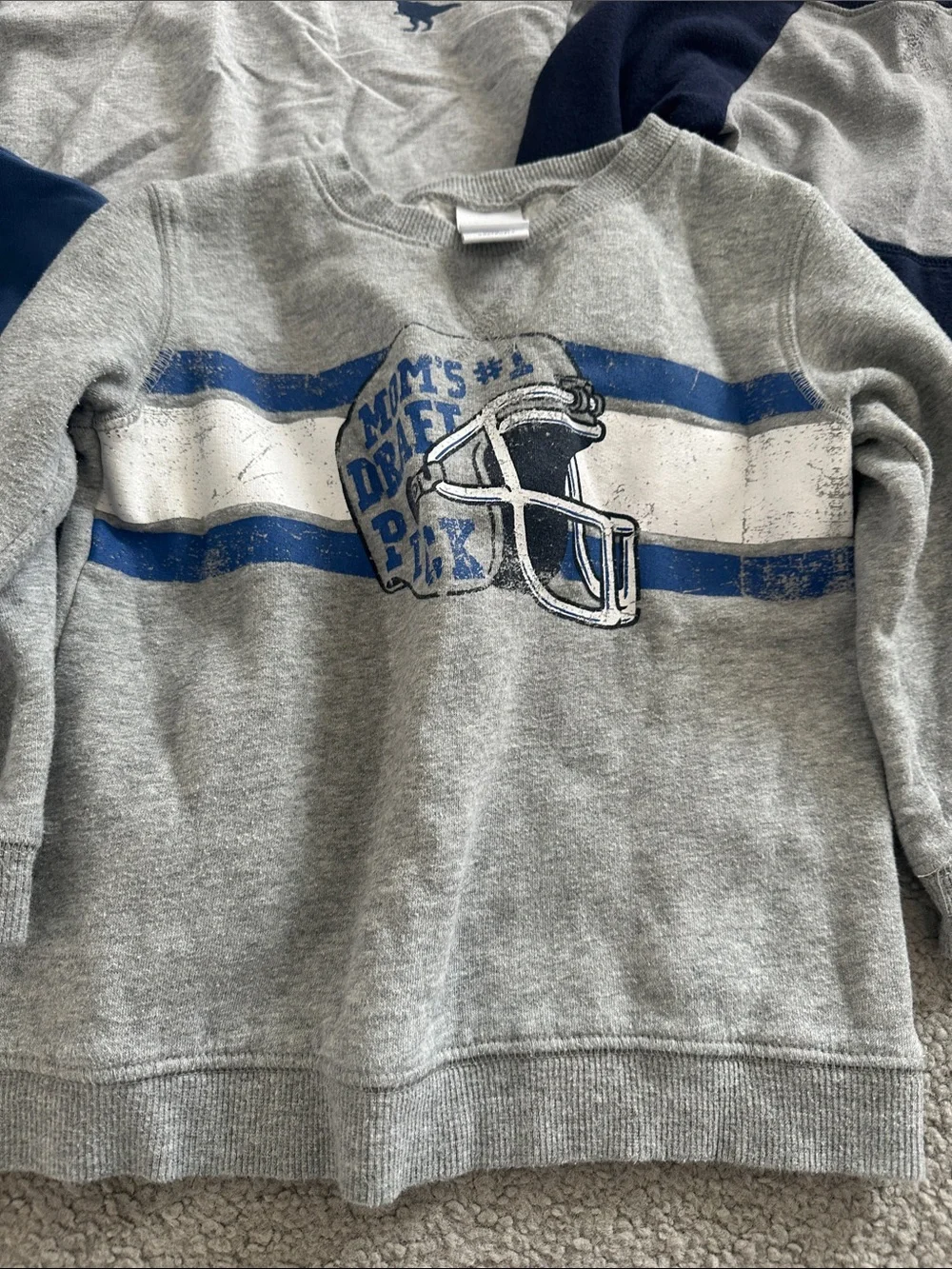 Carter's Boys Gray & Black Camo Sweatshirt Pack with Navy & Heather Mix